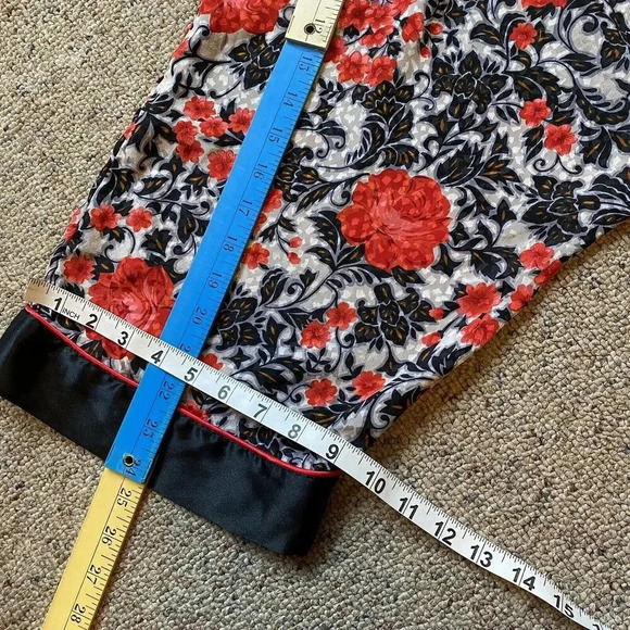 Y2K Samye Newman Lady M Floral Semi-Sheer Chiffon Kimono Robe Cottagecore Roman - Picture 4 of 9